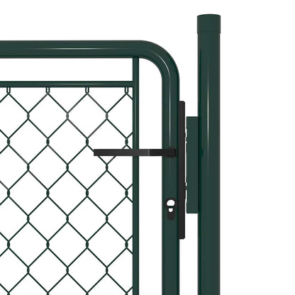 Cancello da Giardino in Acciaio 100x100 cm Verde | homemem39