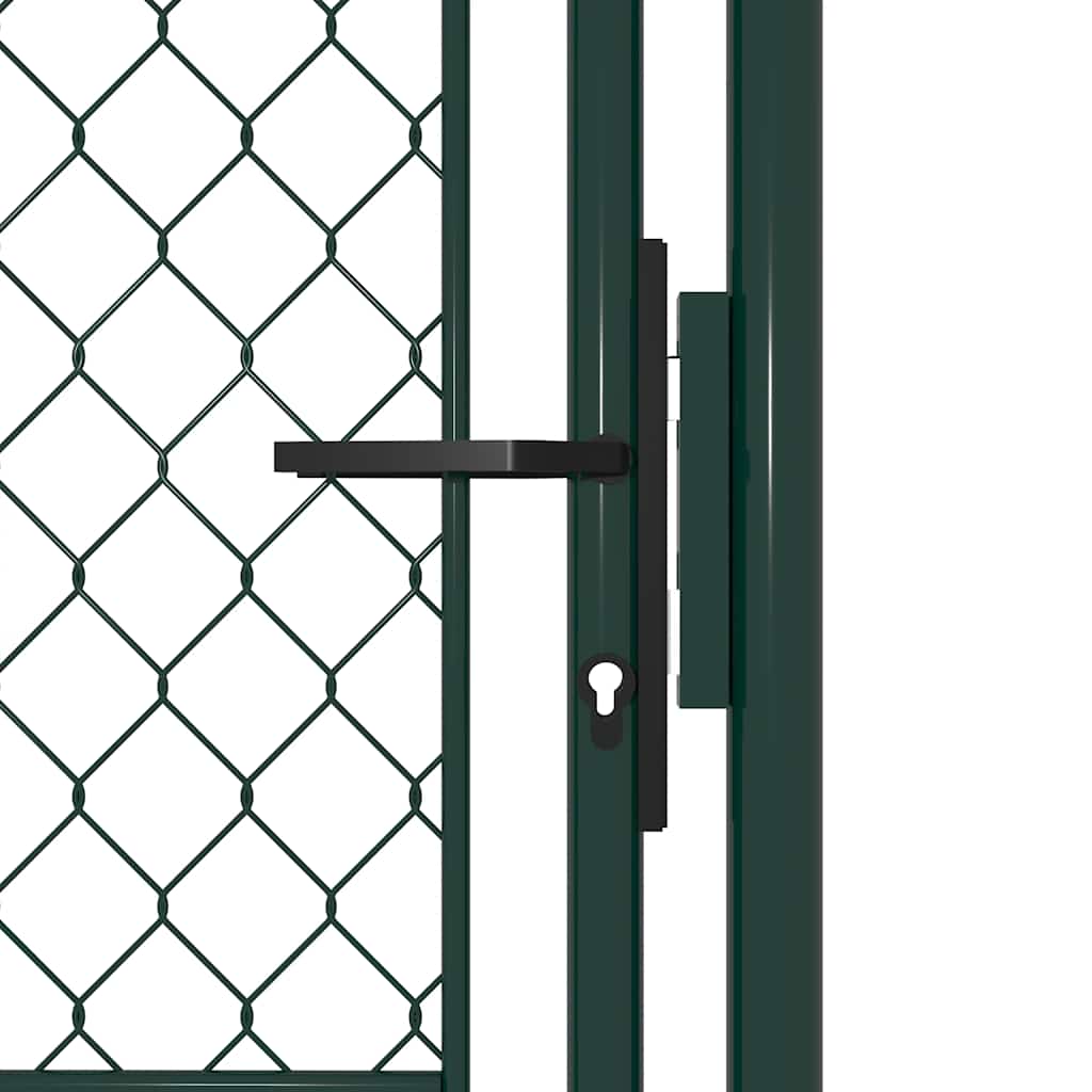 Cancello da Giardino in Acciaio 100x150 cm Verde | homemem39