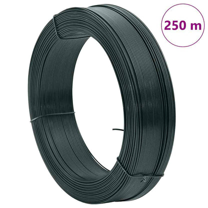 Filo per Recinzioni 250m 0,9/1,4 mm in Acciaio Verde Nerastro | homemem39