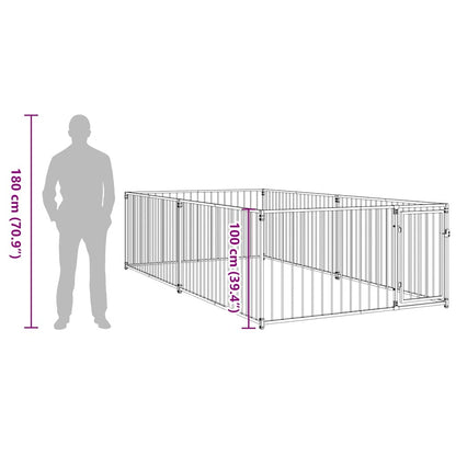 Canile da Esterno 200x400x100 cm