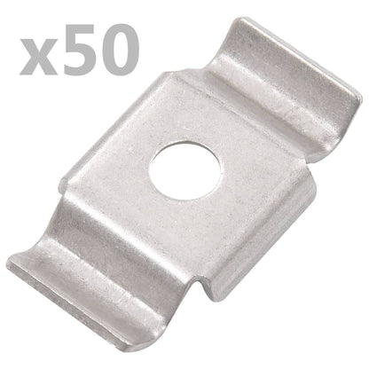 Butterfly Clips for Fence 50 pcs in Stainless Steel