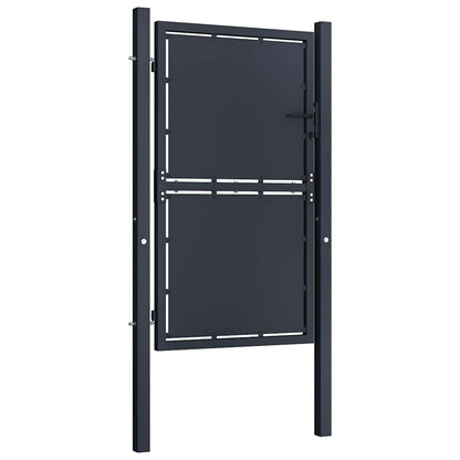 Cancello da Giardino in Acciaio 100x125 cm Antracite | homemem39