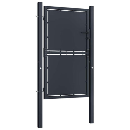 Cancello da Giardino in Acciaio 100x150 cm Antracite | homemem39