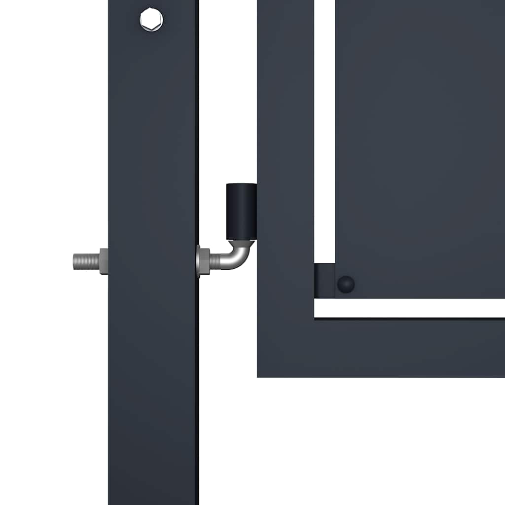 Cancello da Giardino in Acciaio 300x125 cm Antracite | homemem39