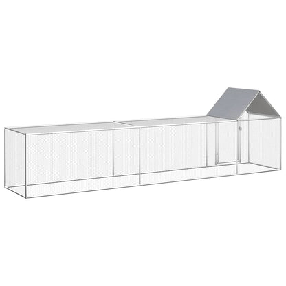 Pollaio 5x1x1,5 m in Acciaio Zincato