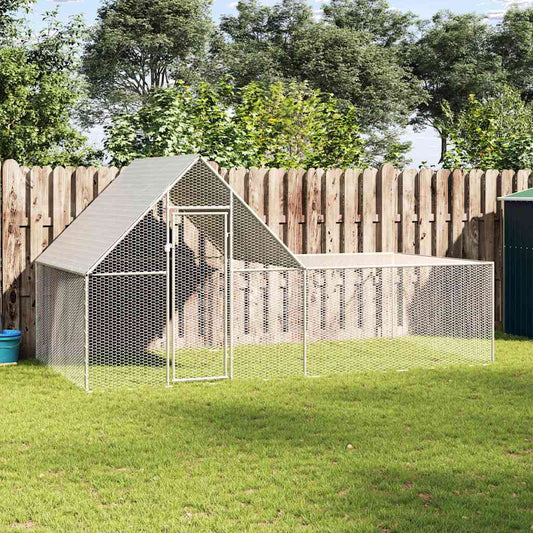 Pollaio 4x2x2 m in Acciaio Zincato