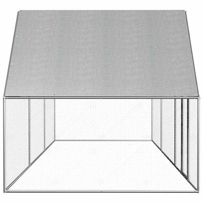 Chicken coop 6x2x2 m in galvanized steel