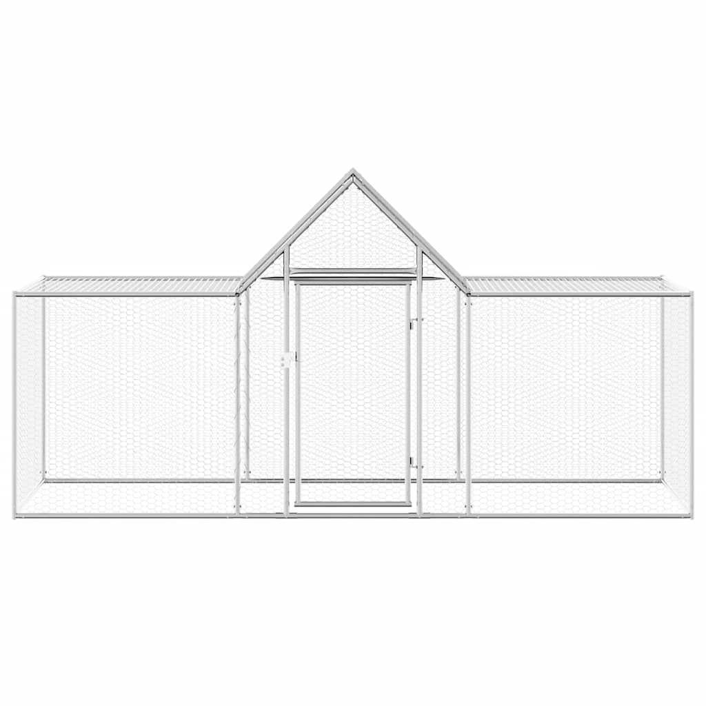 Hühnerstall 3x1x1,5 m aus verzinktem Stahl