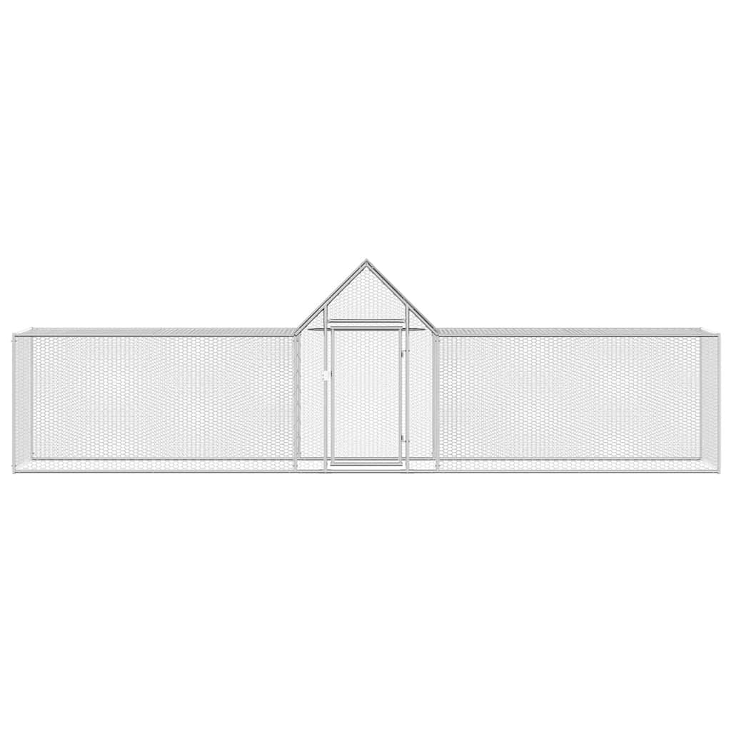 Pollaio 5x1x1,5 m in Acciaio Zincato
