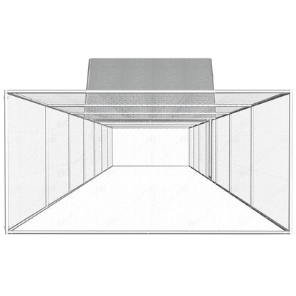 Pollaio 14x2x2 m in Acciaio Zincato - homemem39