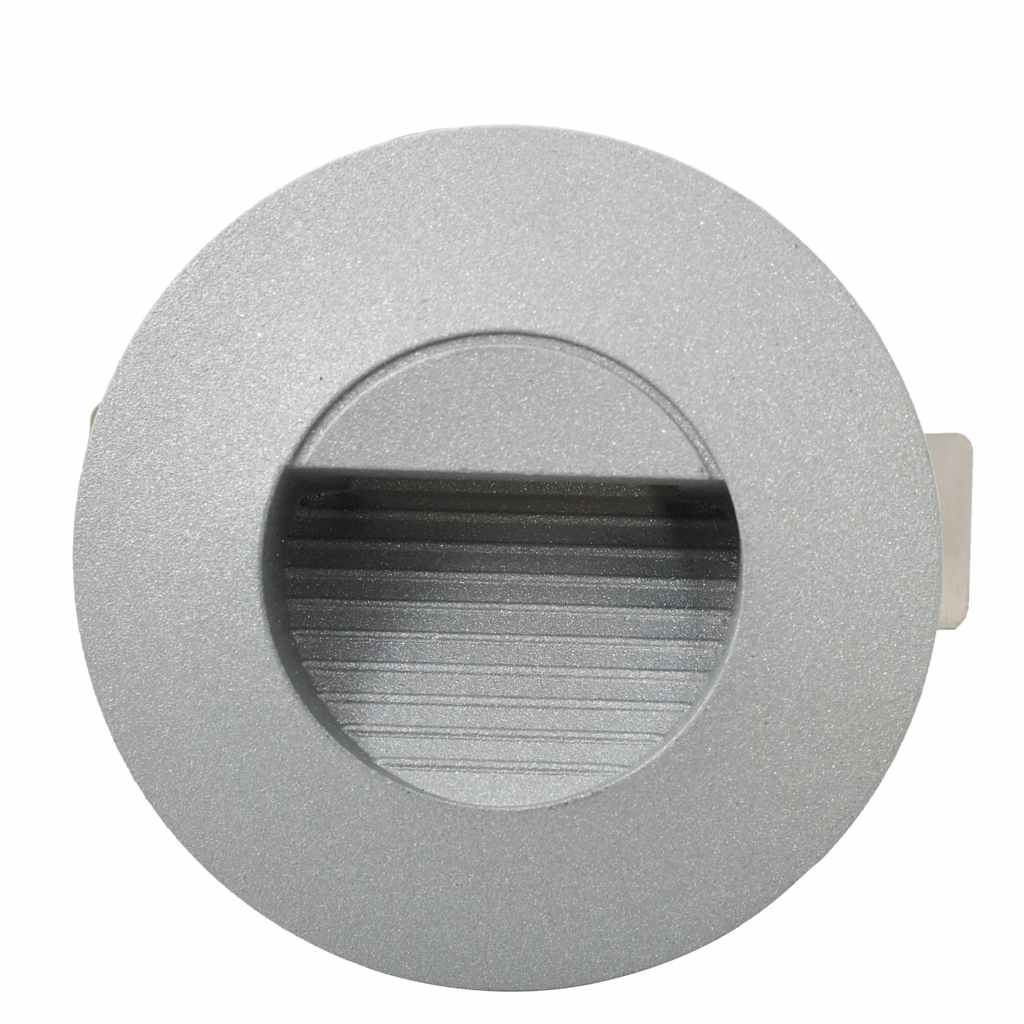 Lampade da Parete da Esterno a LED 6 pz 2 W Argento Rotonde