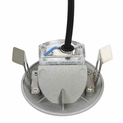 Lampade da Parete da Esterno a LED 6 pz 2 W Argento Rotonde