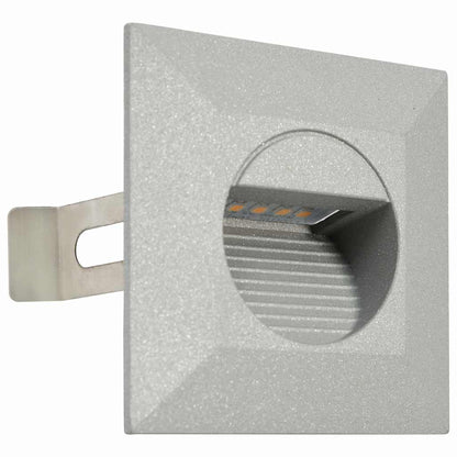 Lampade da Parete da Esterno a LED 6 pz 2 W Argento Quadrate | homemem39