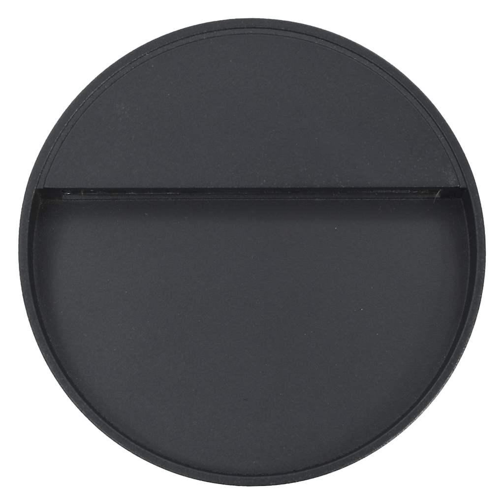 Lampade da Parete da Esterno a LED 2 pz 3 W Nere Rotonde - homemem39