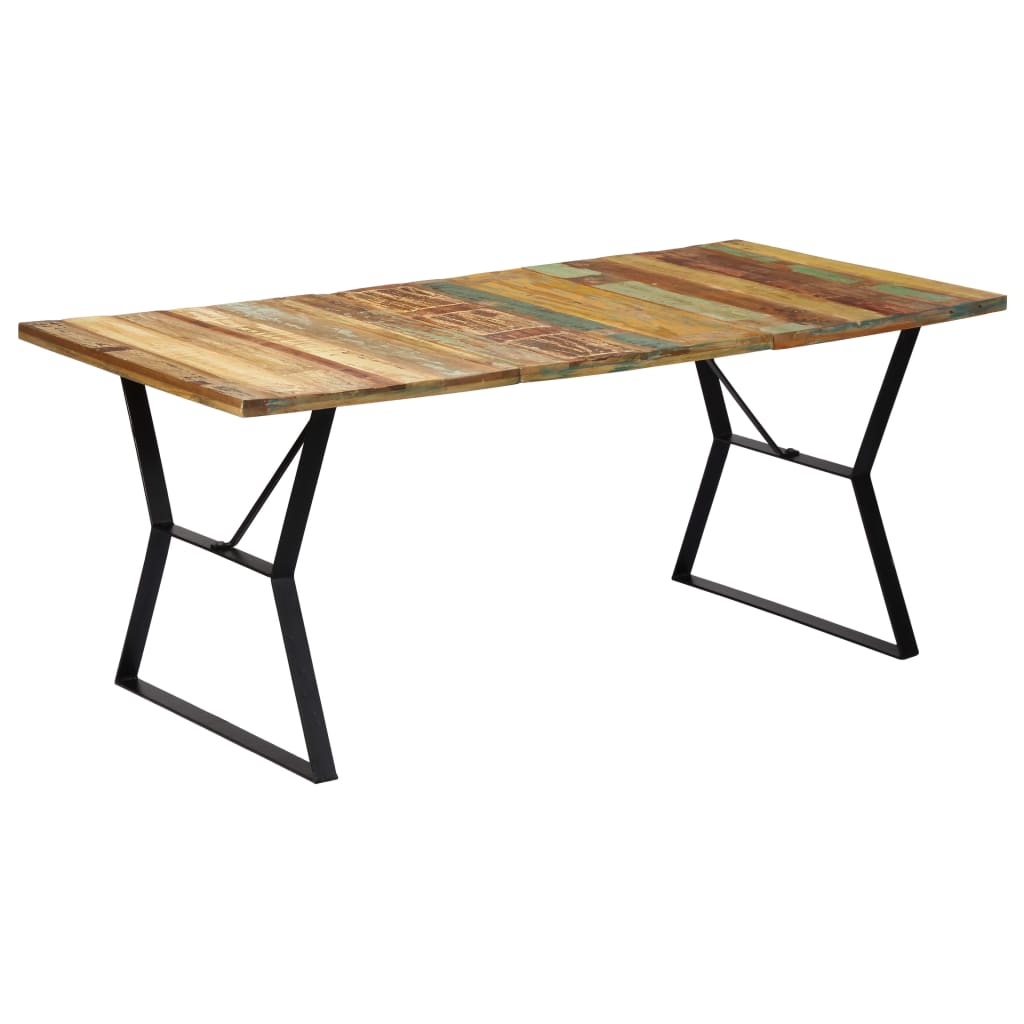 Tavolo da Pranzo 180x90x76 cm in Legno Massello di Recupero | homemem39