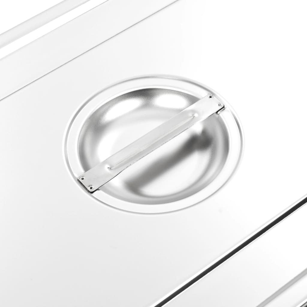 Coperchi per Contenitori Alimentari GN 1/1 2 pz in Acciaio Inox | homemem39