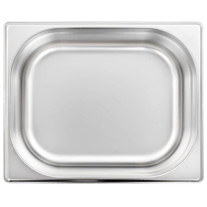 Contenitori Gastronorm 4 pz GN 1/2 100 mm in Acciaio Inox | homemem39