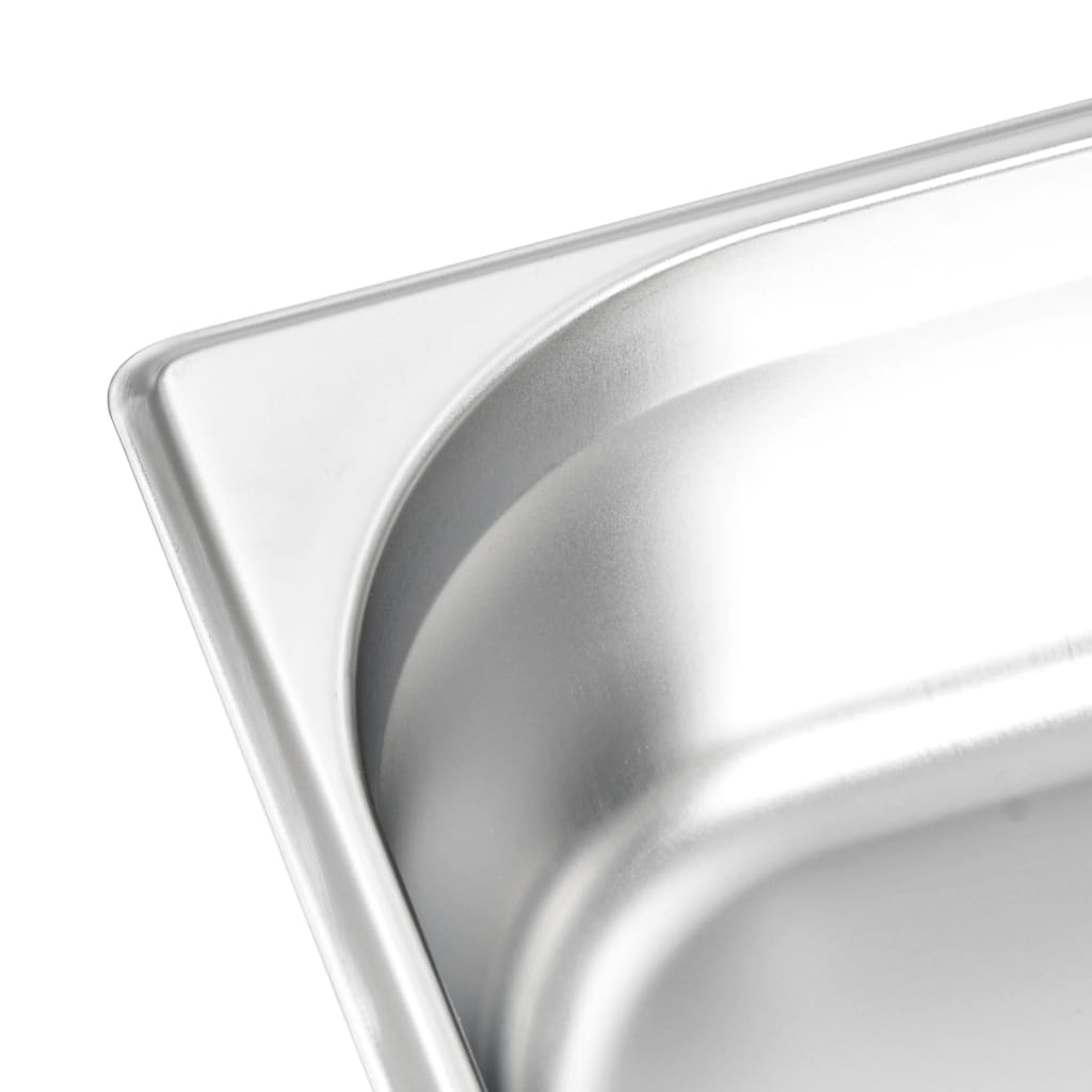 Contenitori Gastronorm 4 pz GN 1/2 100 mm in Acciaio Inox | homemem39