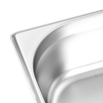Contenitori Gastronorm 4 pz GN 1/2 100 mm in Acciaio Inox | homemem39