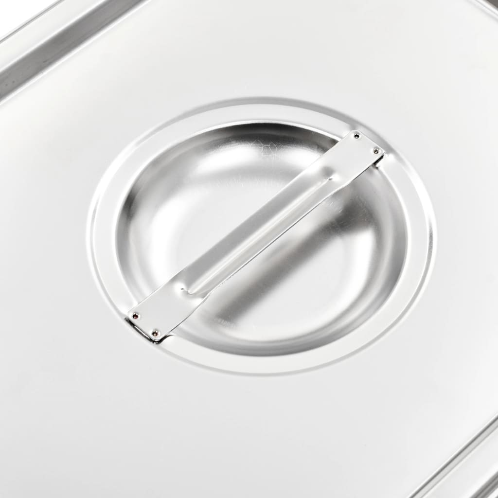Coperchi per Teglie GN 1/2 2 pz in Acciaio Inox | homemem39