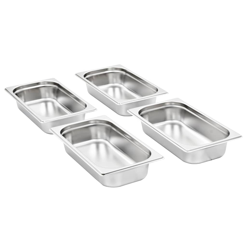 Contenitori Gastronorm 8 pz GN 1/3 65 mm in Acciaio Inox | homemem39
