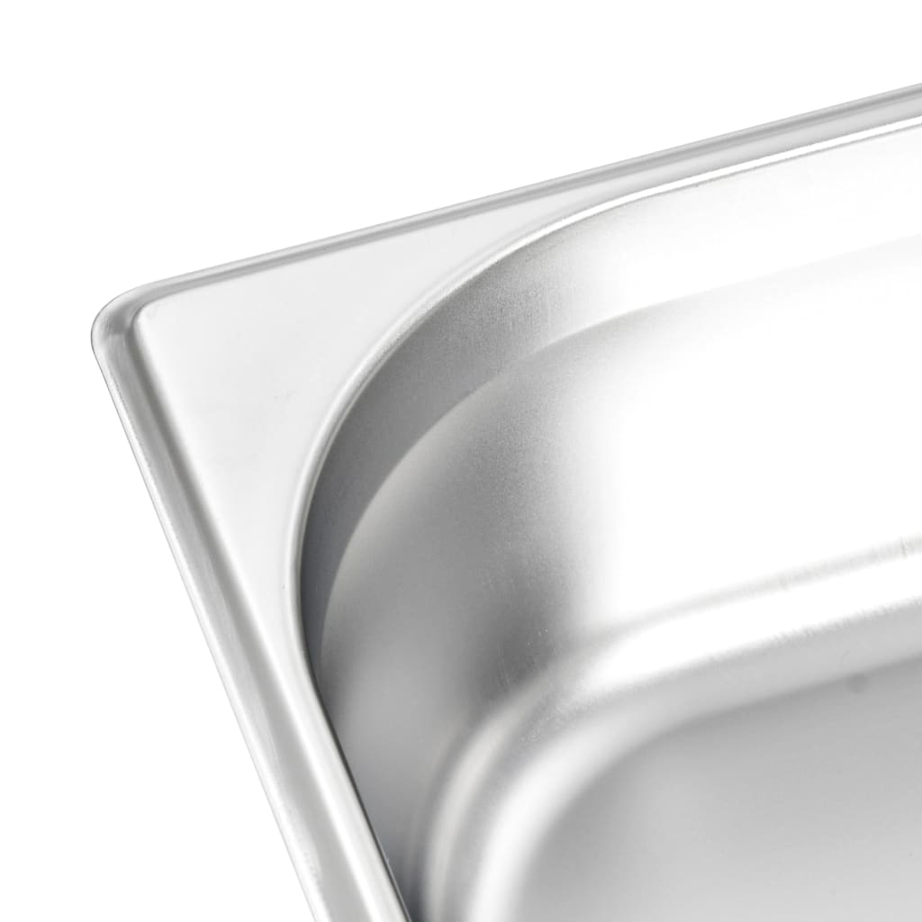 Contenitori Gastronorm 8 pz GN 1/3 100 mm in Acciaio Inox | homemem39