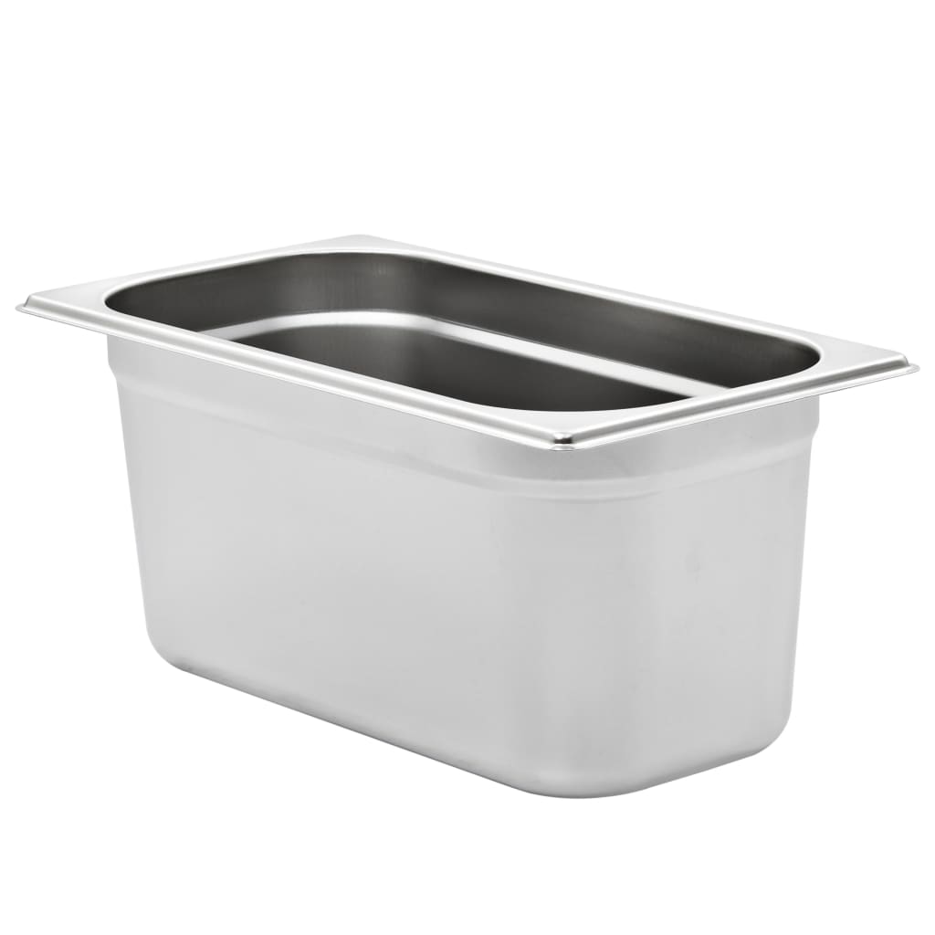 Contenitori Gastronorm 4 pz GN 1/3 150 mm in Acciaio Inox | homemem39