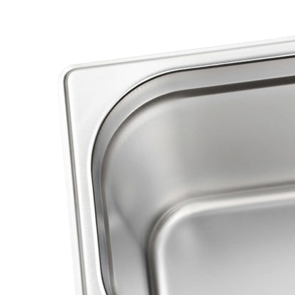 Contenitori Gastronorm 4 pz GN 1/3 200 mm in Acciaio Inox | homemem39