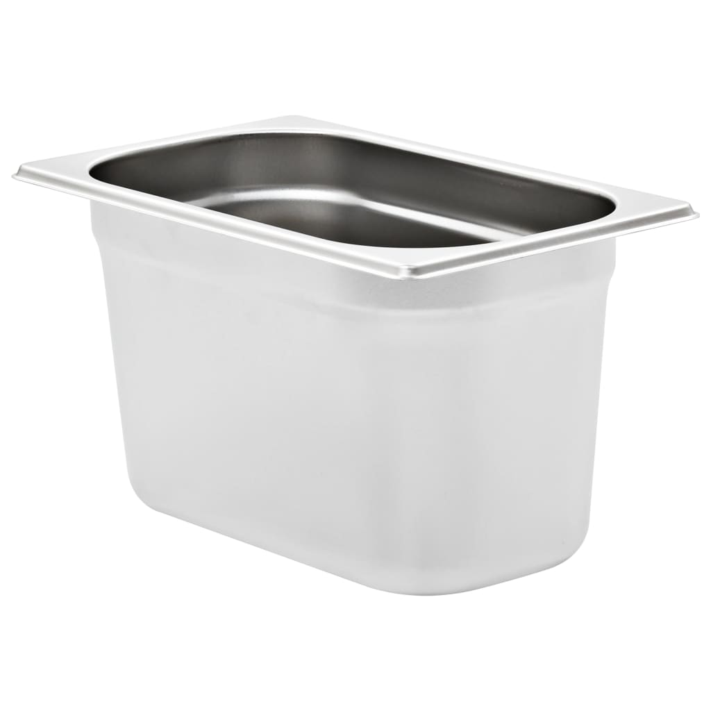Contenitori Gastronorm 4 pz GN 1/4 150 mm in Acciaio Inox | homemem39