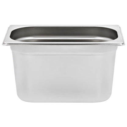 Contenitori Gastronorm 4 pz GN 1/4 150 mm in Acciaio Inox | homemem39