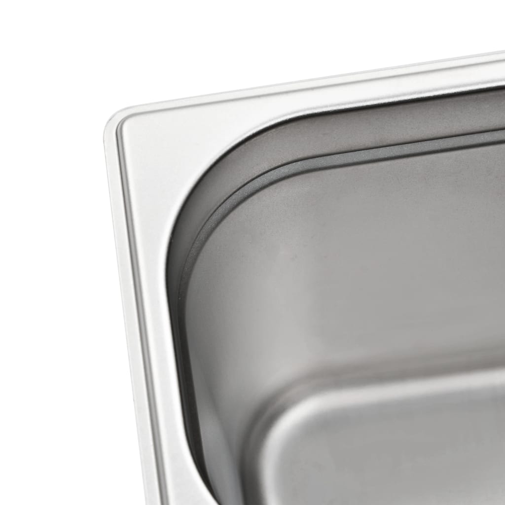 Contenitori Gastronorm 4 pz GN 1/4 200 mm in Acciaio Inox | homemem39