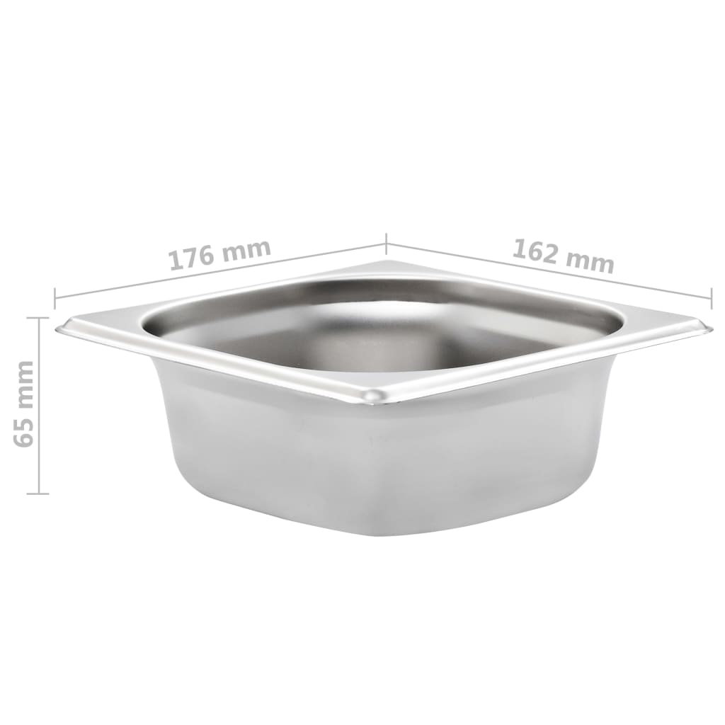 Contenitori Gastronorm 12 pz GN 1/6 65 mm in Acciaio Inox | homemem39