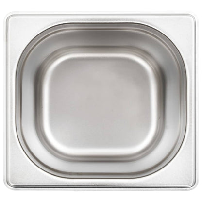 Contenitori Gastronorm 8 pz GN 1/6 150 mm in Acciaio Inox | homemem39