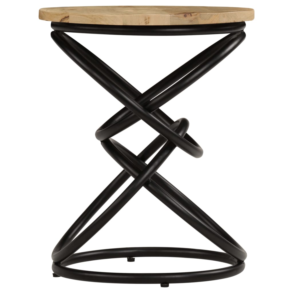 Tavolino di Servizio in Legno Massello di Mango 40x50 cm | homemem39
