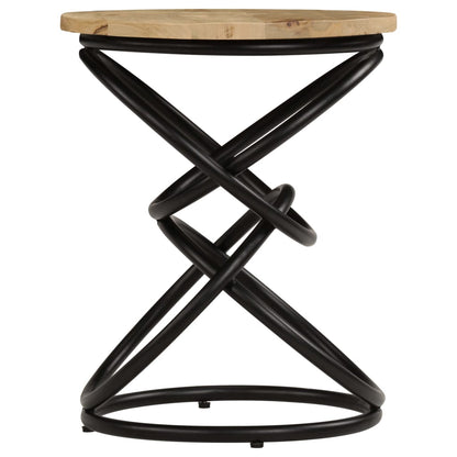 Tavolino di Servizio in Legno Massello di Mango 40x50 cm | homemem39