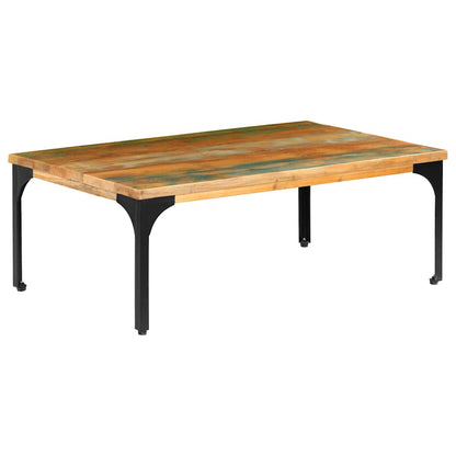 Tavolino da Salotto 100x60x35 cm Legno Massello di Recupero