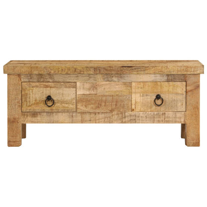 Tavolino da Salotto 90x45x35 cm in Legno Massello di Mango