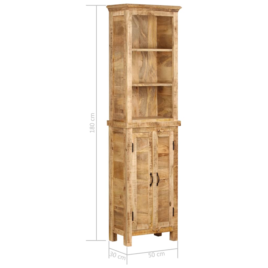 Libreria 50x30x180 cm in Legno Massello di Mango | homemem39