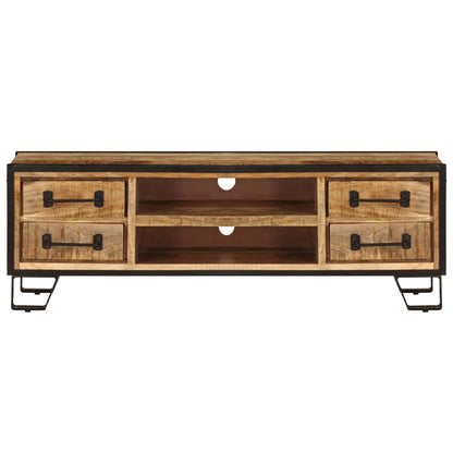 Mobile Porta TV con Cassetti 120x30x40 cm Legno Massello Mango - homemem39