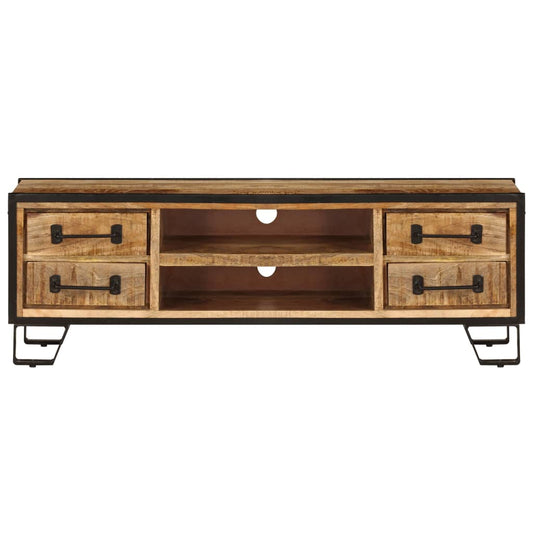 Mobile Porta TV con Cassetti 120x30x40 cm Legno Massello Mango - homemem39