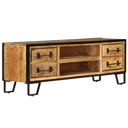 Mobile Porta TV con Cassetti 120x30x40 cm Legno Massello Mango - homemem39