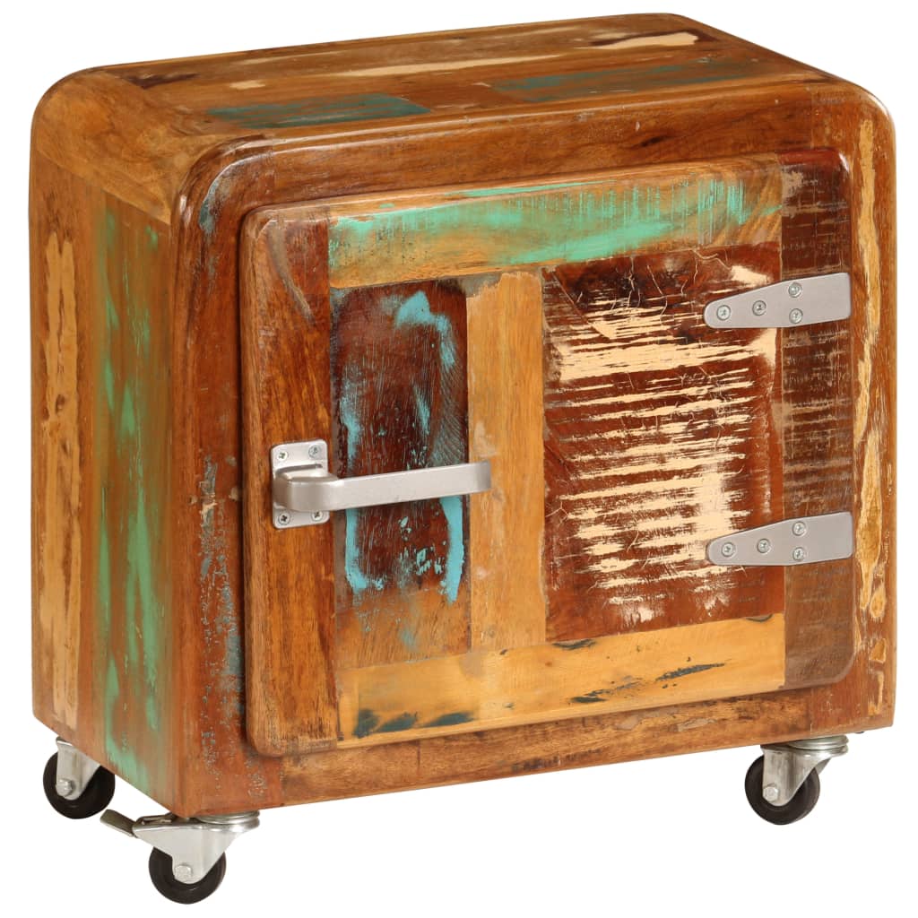 Comodino 50x30x50 cm Legno Massello di Recupero - homemem39