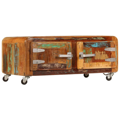 Tavolino da Salotto 85x55x40 cm in Legno Massello di Recupero
