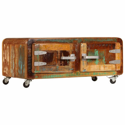 Tavolino da Salotto 85x55x40 cm in Legno Massello di Recupero