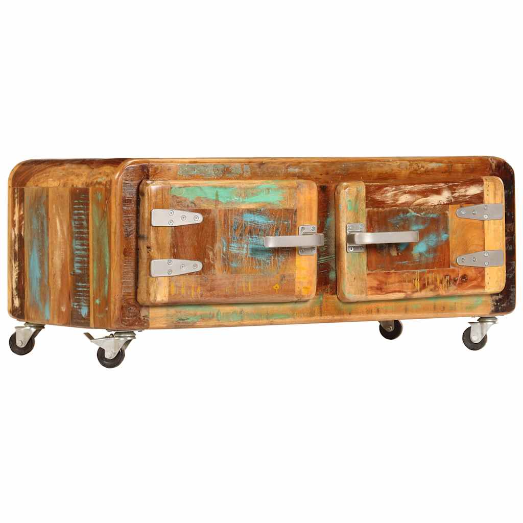Tavolino da Salotto 85x55x40 cm in Legno Massello di Recupero | homemem39