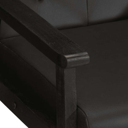 Poltrona Nera in Vera Pelle