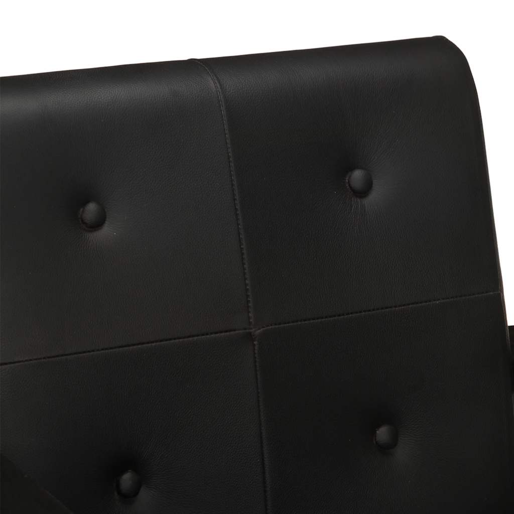 Poltrona Nera in Vera Pelle