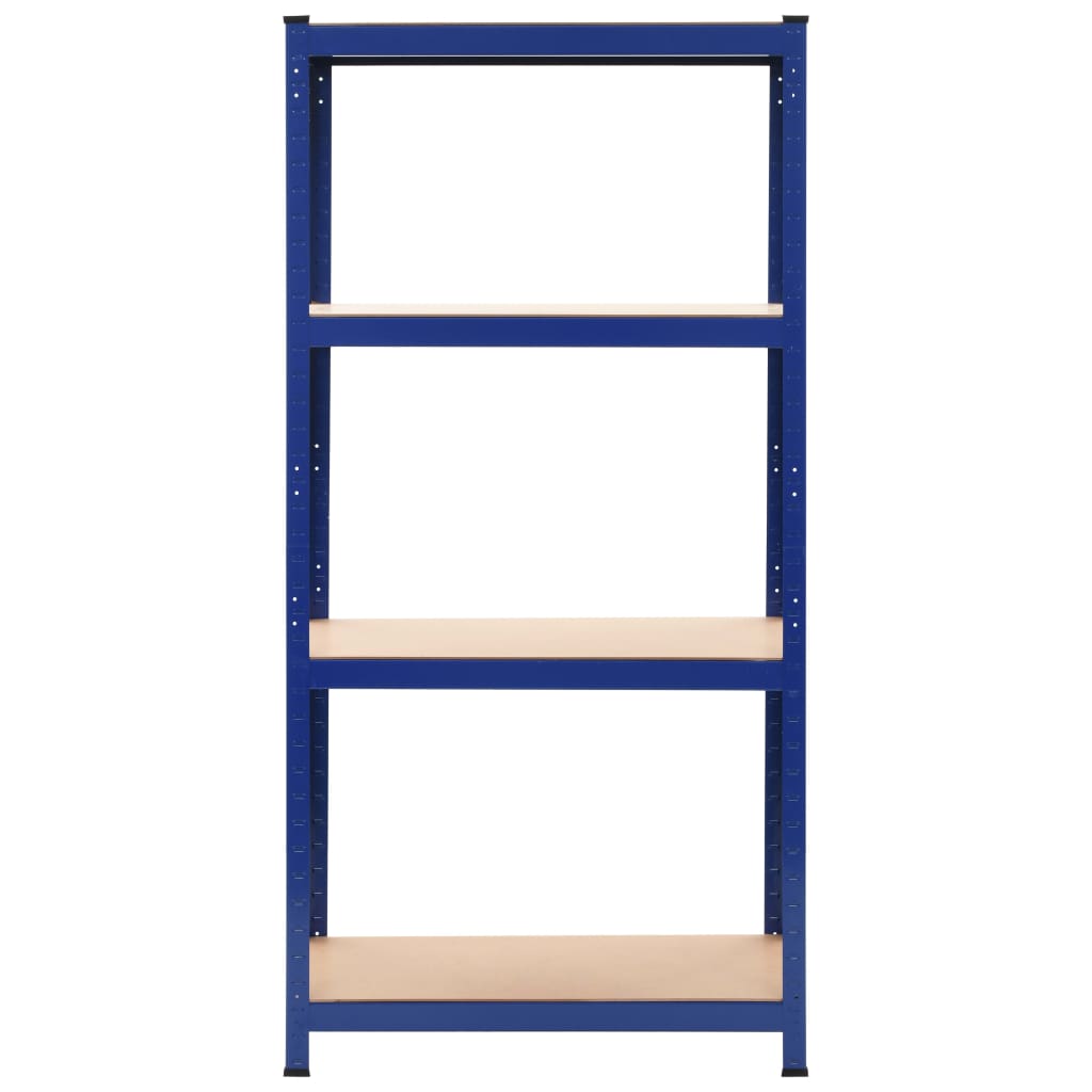 Mensole Portaoggetti 2 pz Blu 80x40x160 cm in Acciaio e MDF | homemem39