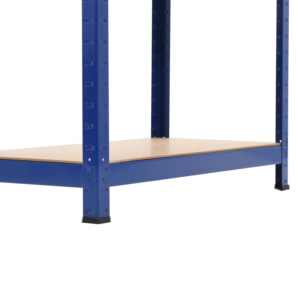 Mensole Portaoggetti 2 pz Blu 80x40x160 cm in Acciaio e MDF | homemem39