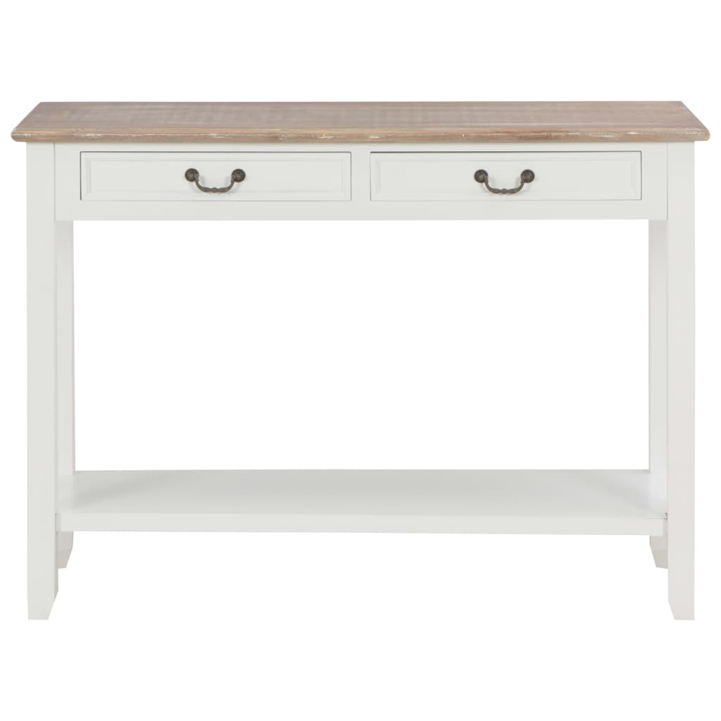 Tavolo Consolle Bianco 110x35x80 cm in Legno | homemem39
